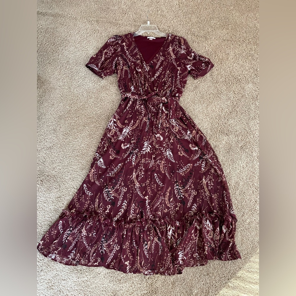 Calvin Klein size 10 beautiful faux wrap dress